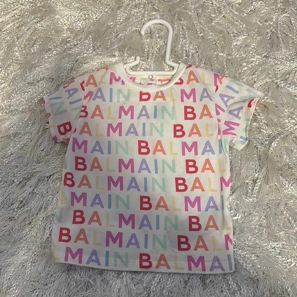 Balmain Multicolor Logo T-Shirt